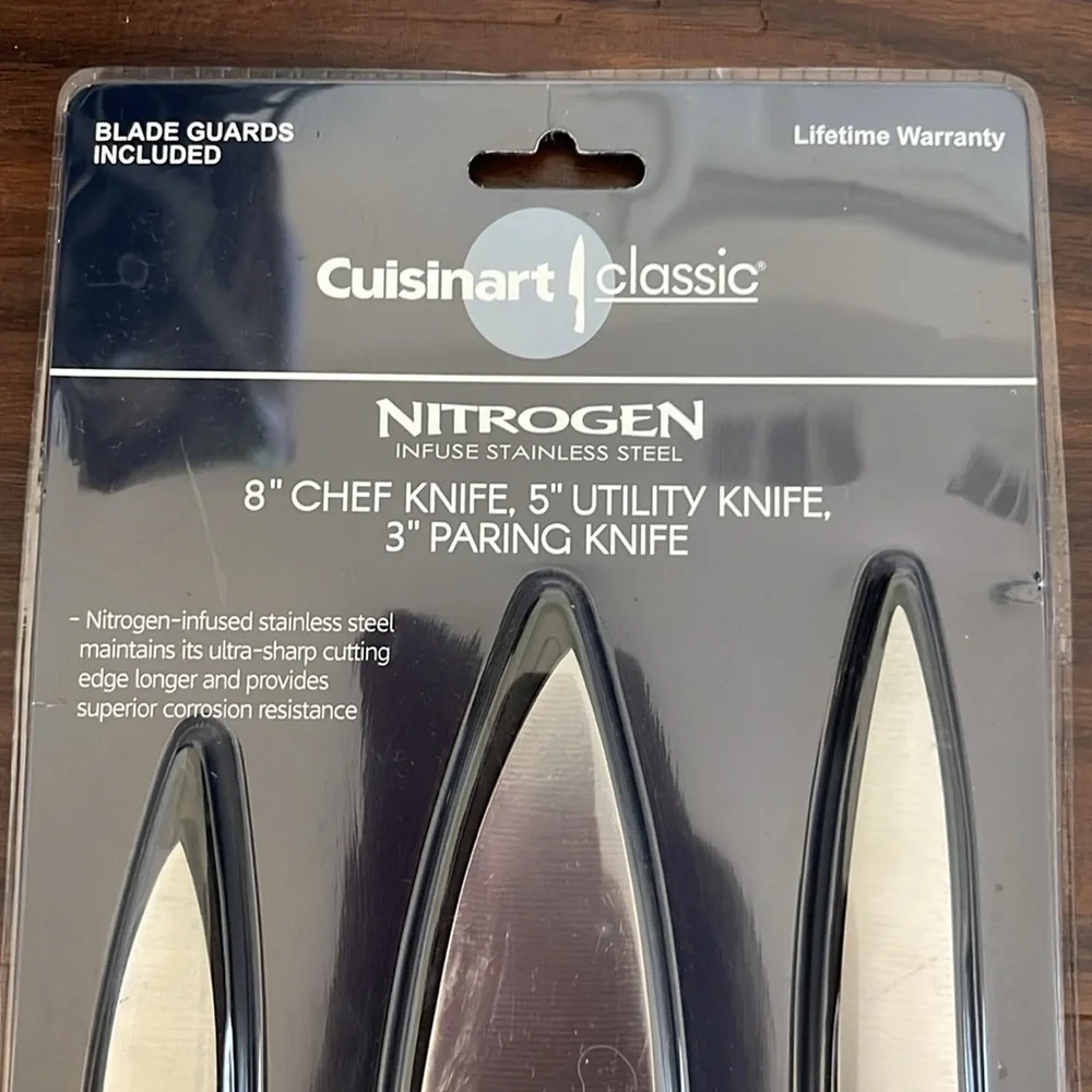 New Cuisinart Classic NITROGEN INFUSED Stainless steel Knife Set
